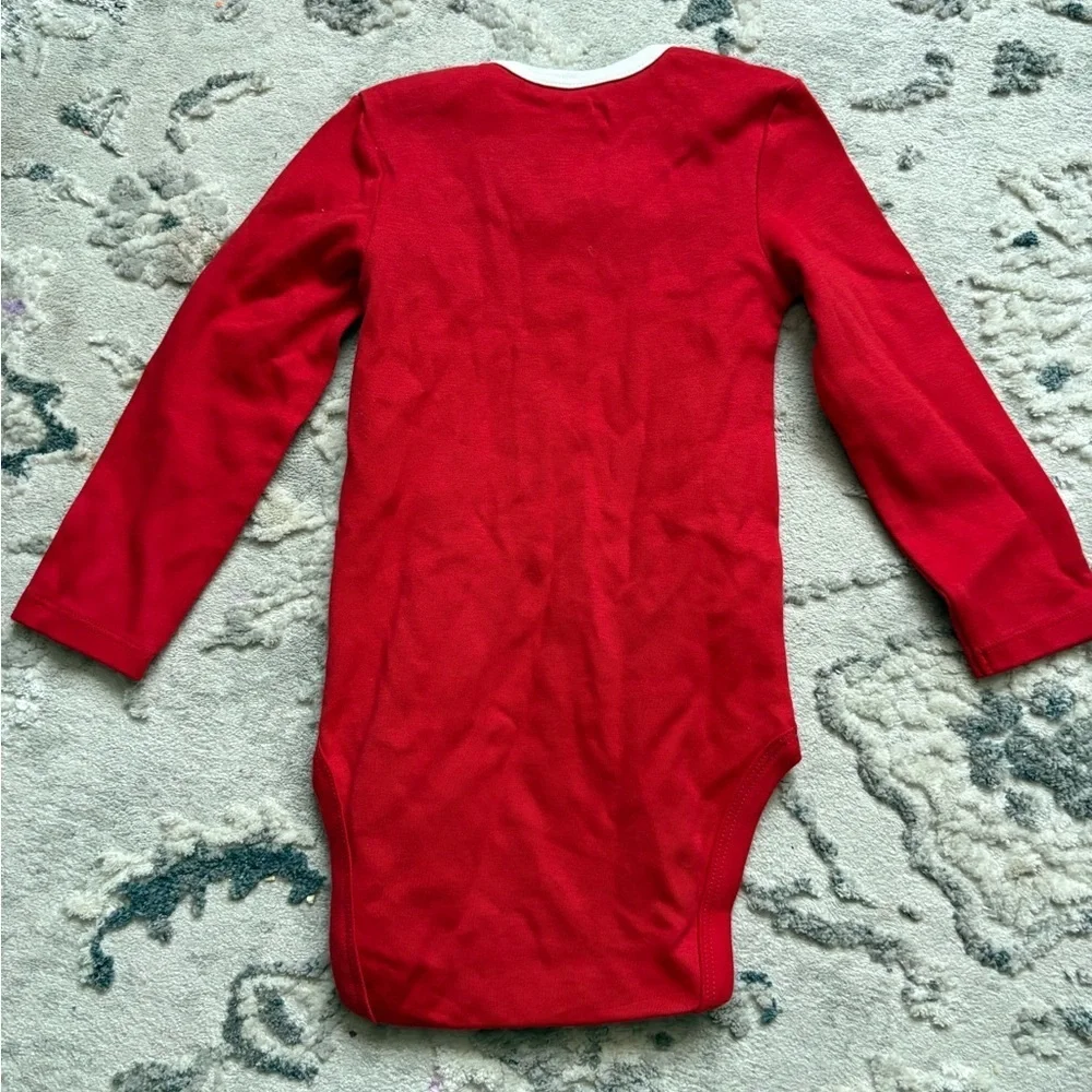 Holiday Red Santa Baby Bodysuit